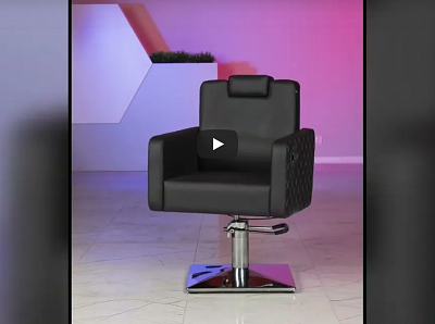 Видео о товаре Парикмахерское кресло МД-166 гидравлика, регулировка спинки и подголовника