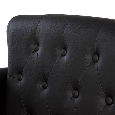 Парикмахерское кресло Грейс гидравлика черный: вид 3