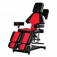 Кресло для тату салона Таурус черно-красный